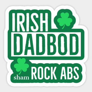 Irish Dad Bod Sham-Rock Abs Sticker